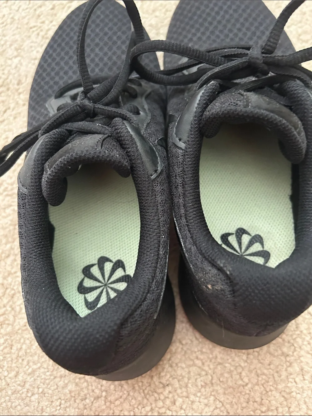 Nike Women's All-Black Mesh Running Sneakers